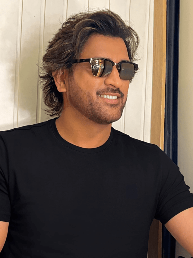 Dhoni new hairstyle