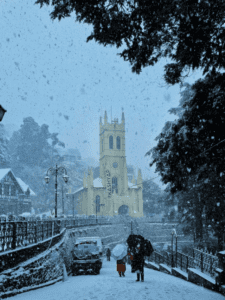 Shimla receives first snow of the year