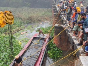 Eight Feared Killed, Many Injured in Fatal Accident in Bathinda Due to a Private Bus Crash into a Drain in the City.