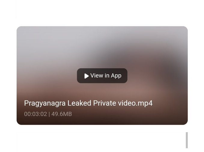 South actress Pragya Nagra private mms leaked online