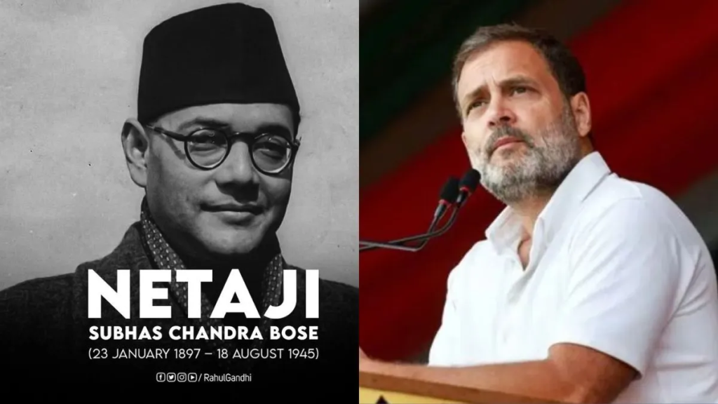 Rahul Gandhi’s Post on Netaji Subhas Chandra Bose’s Death Date Sparks Controversy; BJP, TMC Demand Apology