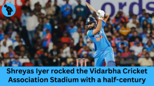 Shreyas Iyer rocked the Vidarbha Cricket Association Stadium with a half-century