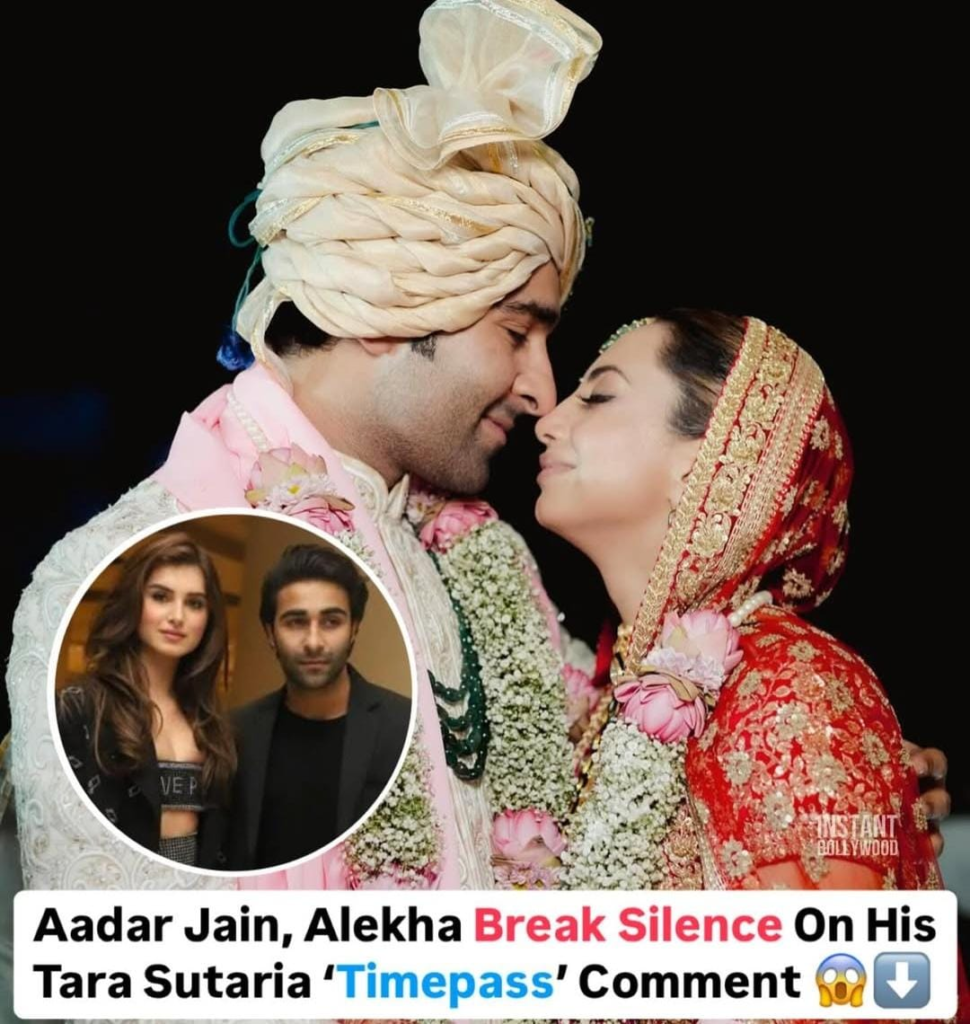 Aadar Jain breaks silence on His Tara Sutaria 'time pass' comment controversy