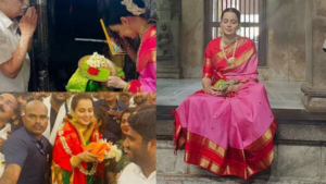 Kangana Ranaut Travels Through Karnataka, Meditates at Kateel Temple, Requests Blessings at Kapu Temple