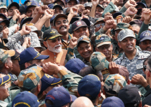 PM Modi Meets Jawans at Adampur Air Base