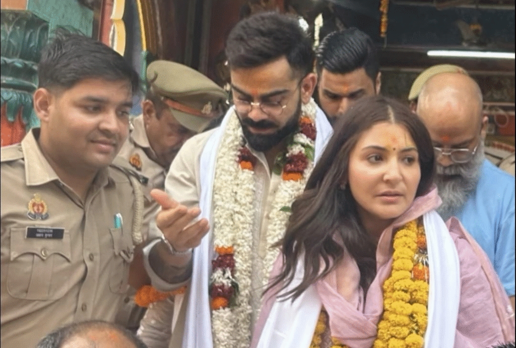 Virat Kohli and Anushka Sharma visited Ram Mandir Temple and Hanumangarhi Temple in Ayodhya on Sunday