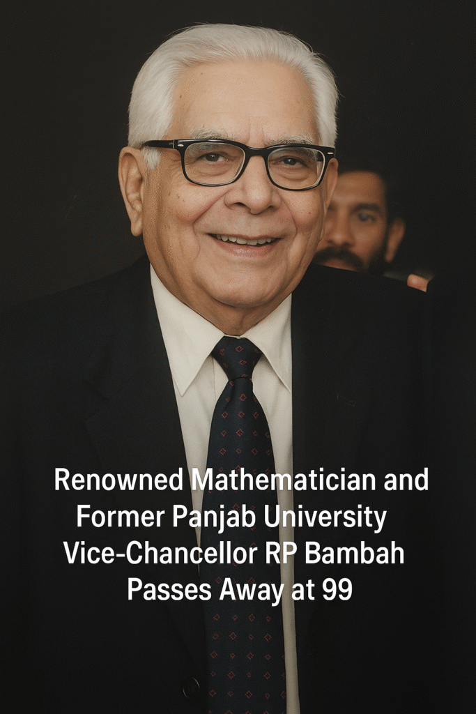 RP Bambah Passes Away at 99