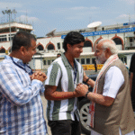 PM Modi Meets Vaibhav Suryavanshi at Patna Airport