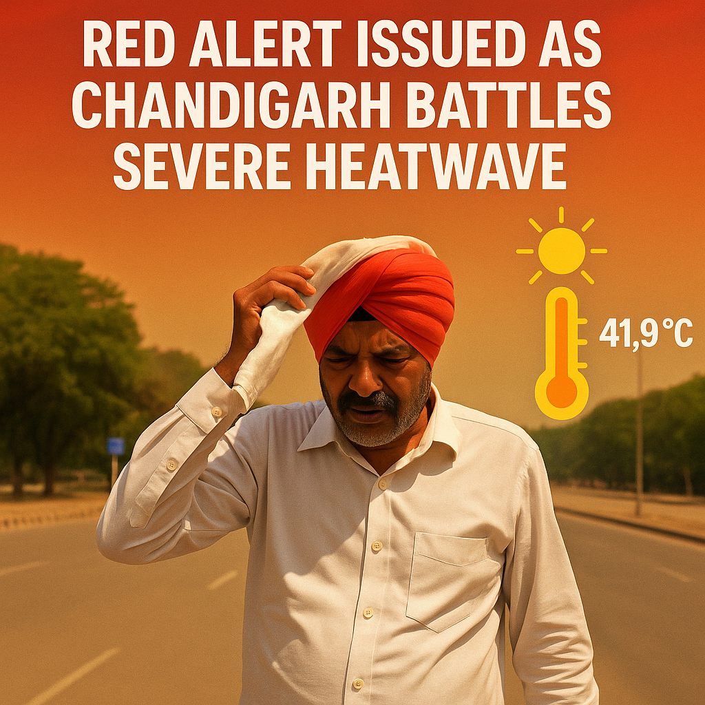 Red alert for severe heatwave in Chandigarh
