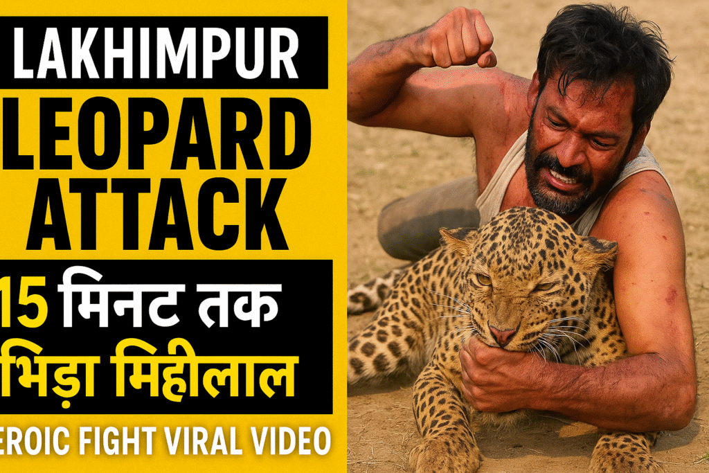 Lakhimpur Man Mihilal Fights Leopard