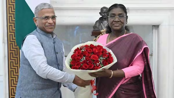 Deputy Chairman Harivansh Narayan Singh Meets President Murmu