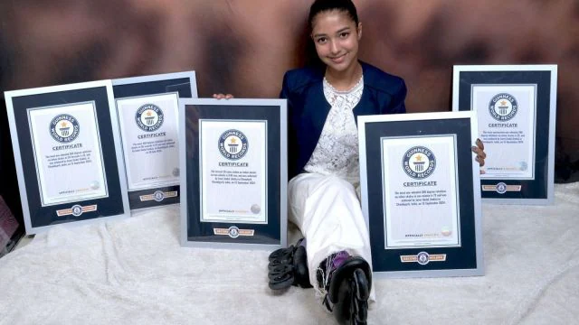 Setting five Guinness World Records feels truly special for me and my family. I wholeheartedly dedicate these achievements to my parents for their constant support," said Janvi Jindal, a student of Government Model Senior Secondary School, Sector 16, Chandigarh.