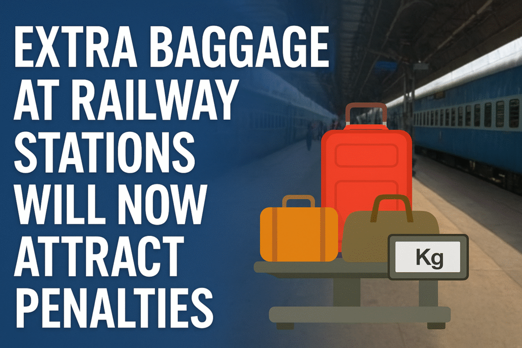 Indian Railways luggage rules: Extra Baggage at Railway Stations Will Now Attract Penalties
