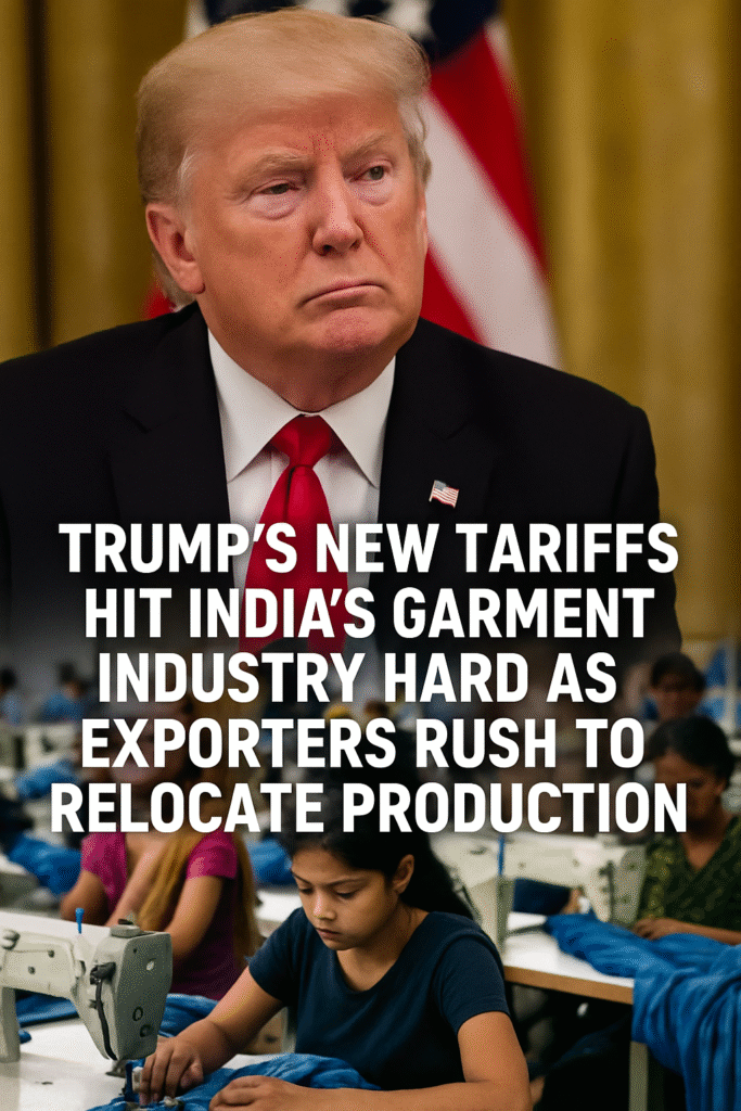 Trump’s New Tariffs Hit Indian Garment Industry Hard as Exporters Rush to Relocate Production