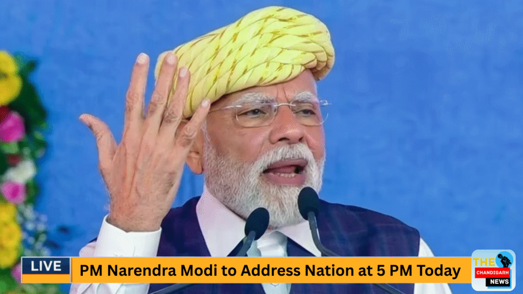PM Narendra Modi to Address Nation at 5 PM Today