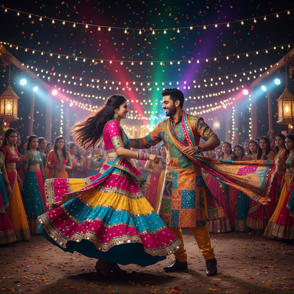 NRI Couple’s Kiss at United Way Garba in Vadodara Sets Internet on Fire
