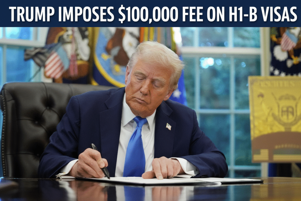 Trump Imposes $100,000 Fee on H1-B Visas