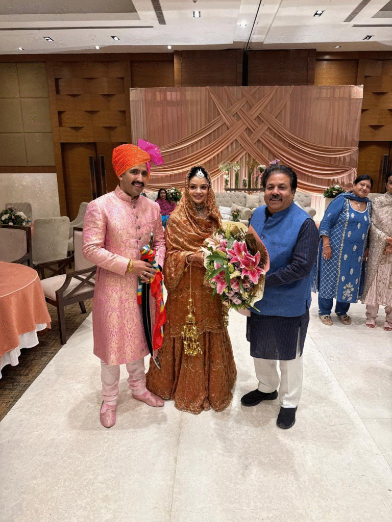 Himachal Minister Vikramaditya Singh marries PU Assistant Professor Amreen Kaur in Chandigarh