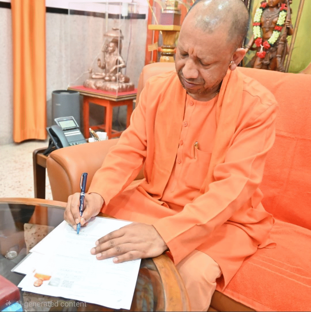 Yogi Adityanath Fills Form Under Special Intensive Revision (SIR) Process in Gorakhpur