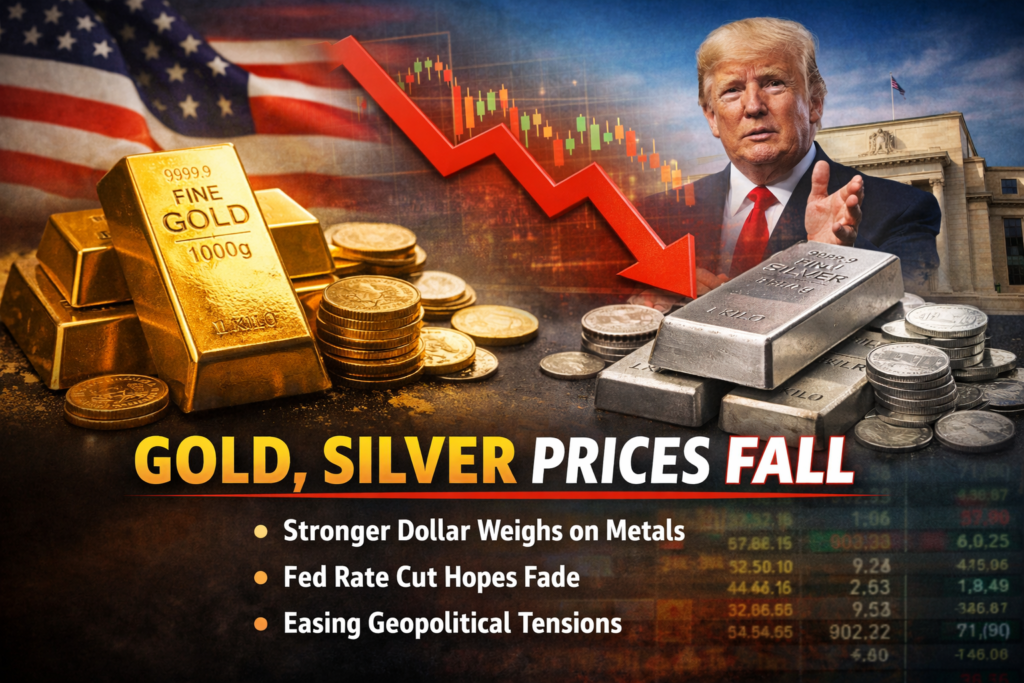 Gold Prices Slip on MCX as Profit Booking Emerges Amid Strong Dollar and Fed Uncertainty