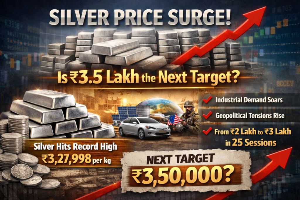 Silver Prices Surge 1 Lakh in a Month