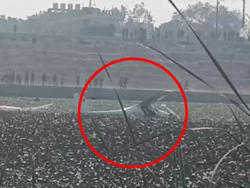 IAF Trainee Aircraft Crashes Into Pond in Prayagraj, Pilots Safe