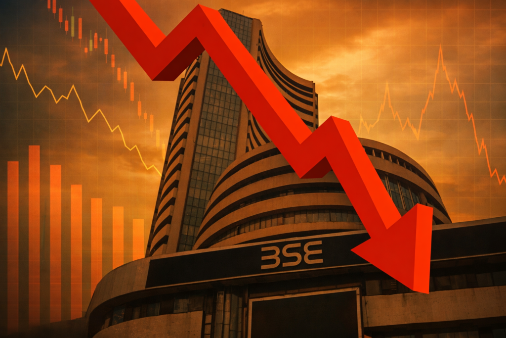Sensex Crashes 780 Points as Investors Lose ₹8 Lakh Crore in One Day