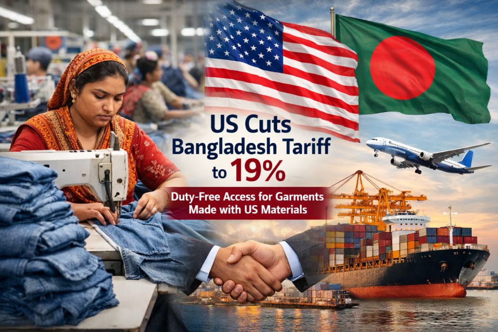 US Cuts Bangladesh Tariff to 19% in New Trade Deal, Boosting Garment Sector