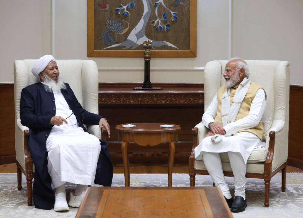 PM Narendra Modi Meets Grand Mufti Sheikh Abubakr Ahmad, Discusses Social Harmony and Education
