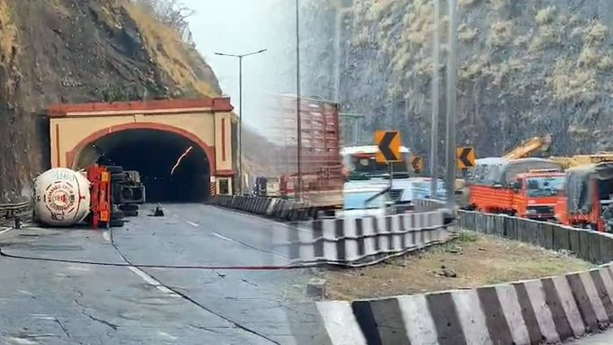 Gas Tanker Accident Triggers 24-Hour Traffic Chaos on Mumbai-Pune Expressway
