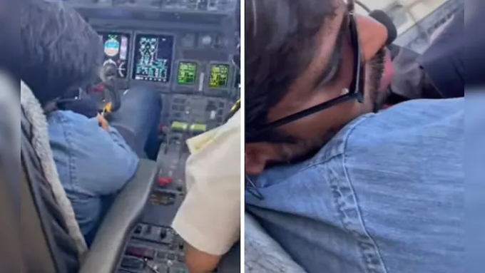 Jay Pawar Shares Video Allegedly Showing VSR Ventures Owner Rohit Singh Sleeping in Cockpit
