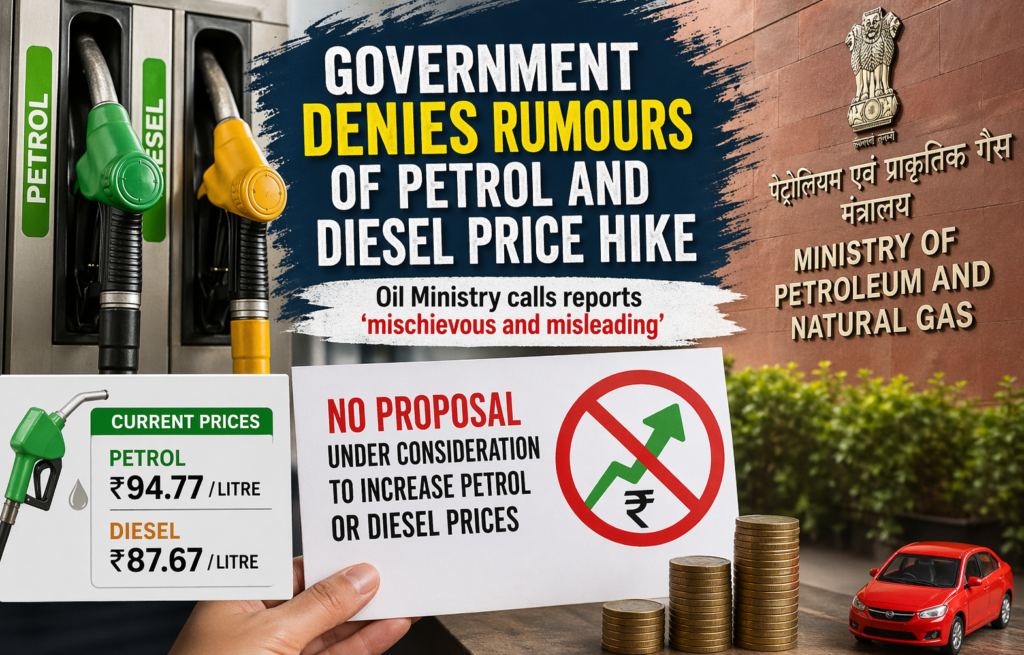 Government Rejects Rumours of Petrol and Diesel Price Hike After Elections